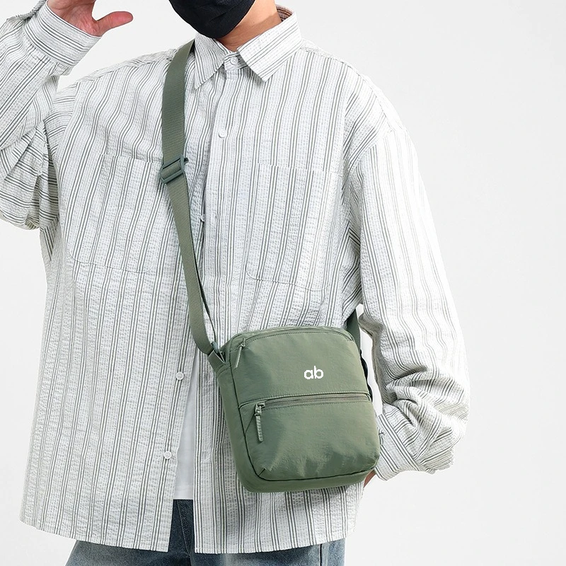 Men Solid Color Crossbody Bag Casual Fashion Small Square Bag Lightweight Shoulder Sling Bag Fitness Sports Daily Outdoor