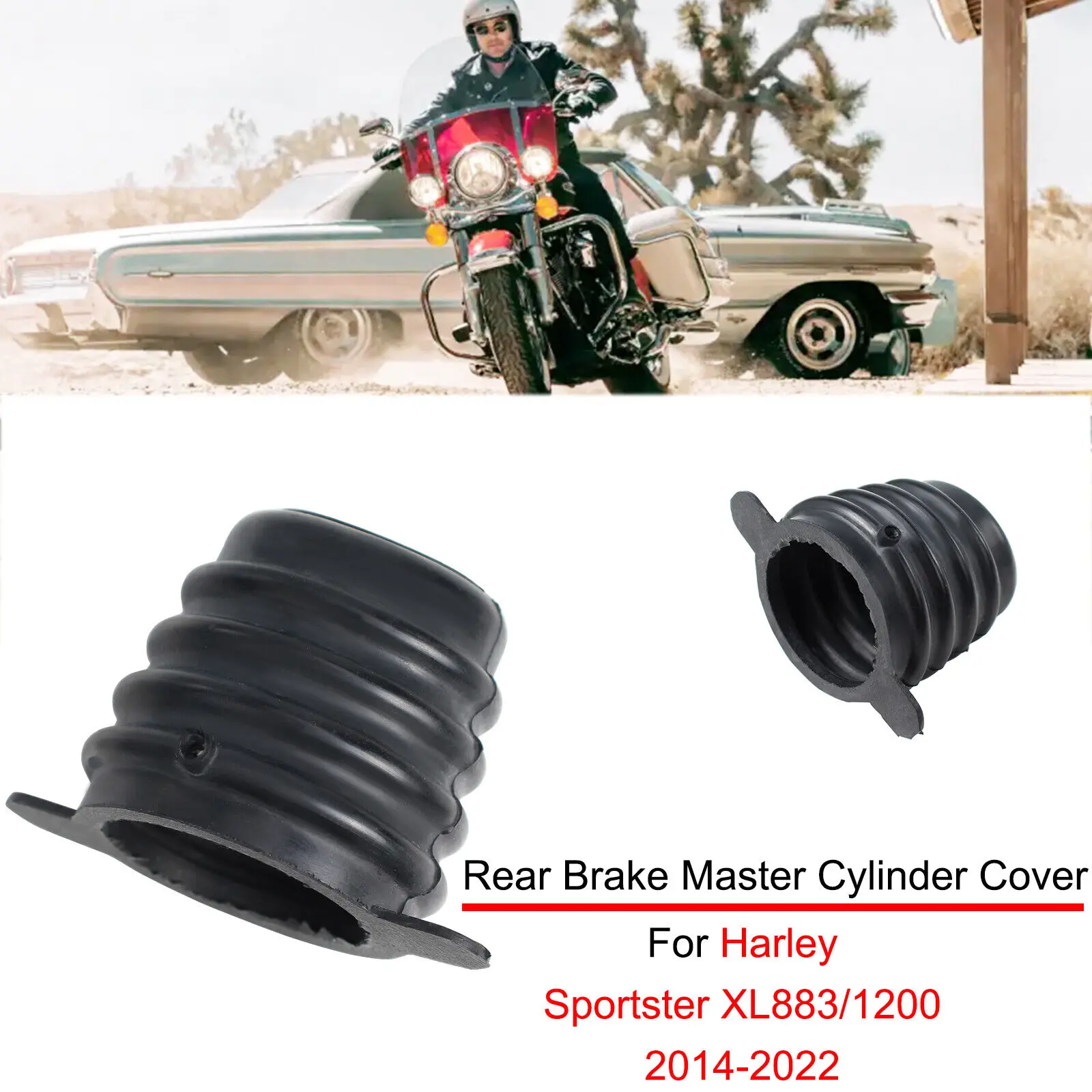 

Rear Brake Master Cylinder Boot Cover For Harley Sportster XL883 XL1200 2014-2022 Motorcycle Accessories