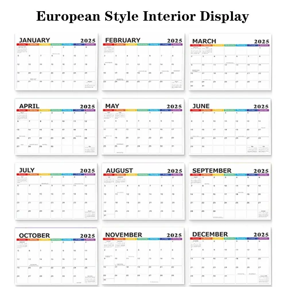 New 2024-2025 Magnetic Calendar 18-Month Monthly Planner Refrigerator Magnet Calendar Year Planning Calendar Home Office