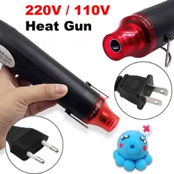 220/110V Hot Air Gun DIY Tool Heat Electric Power Tool Mini 300W Soldering Temperature Crafts Blower with Supporting Seat Shrink