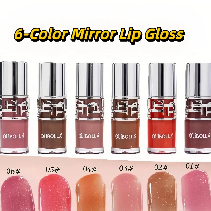 반짝이는 투명한 거울 같은 립글로스 보습 광택 비끈적임 틴티드 립밤 일상 착용 파티 메이크업에 적합