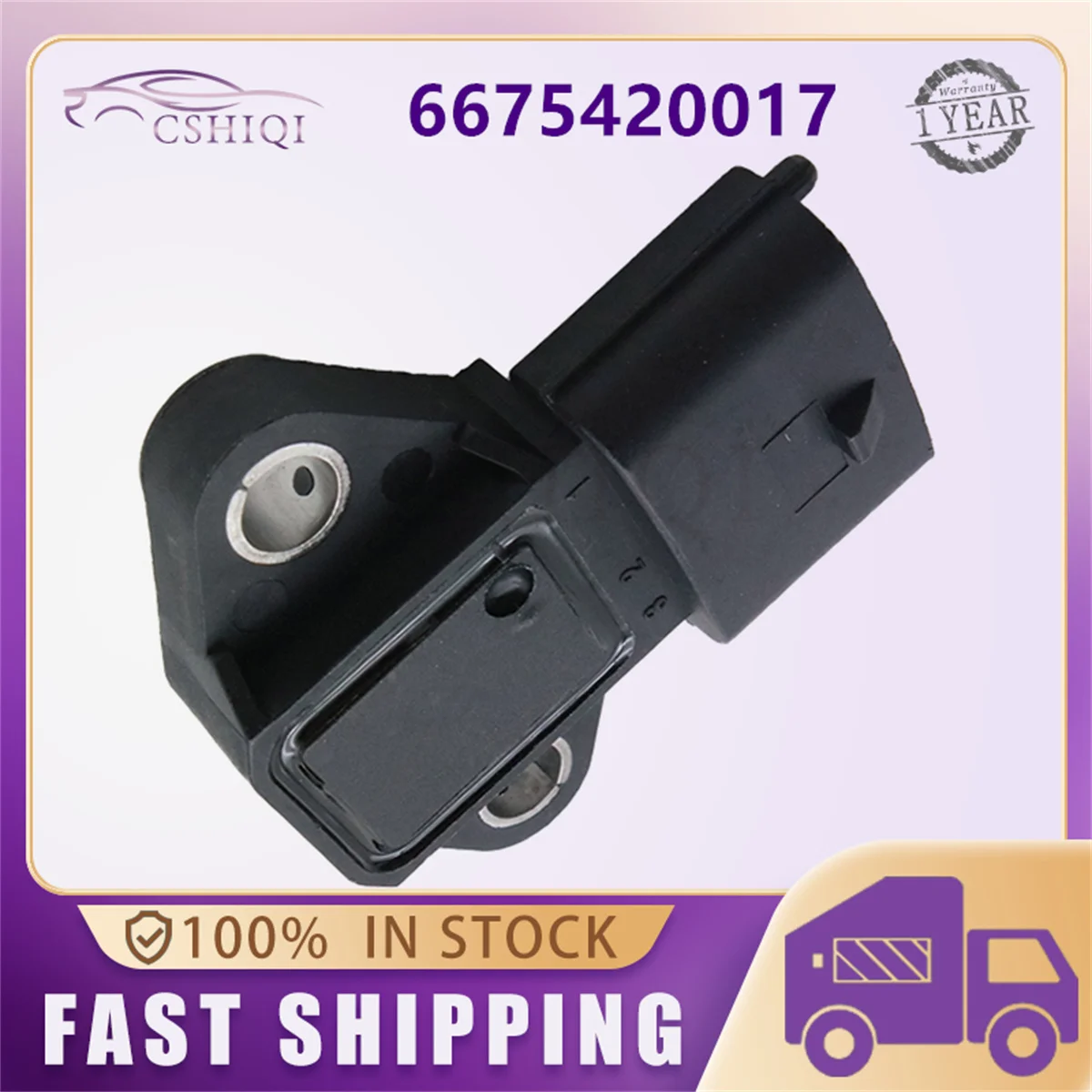 6675420017 MAP Intake Air Boost Pressure Sensor For Ssangyong Rexton Kyron Acyton Rodius Stavic Kyron Sports 2006 2005-2011 2012 view 2