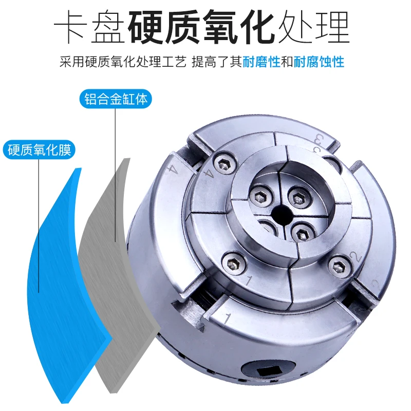 Woodworking cart chuck, bevel gear , self-centering woodworking wooden spiral  three-claw four-claw bracelet, card disc, round