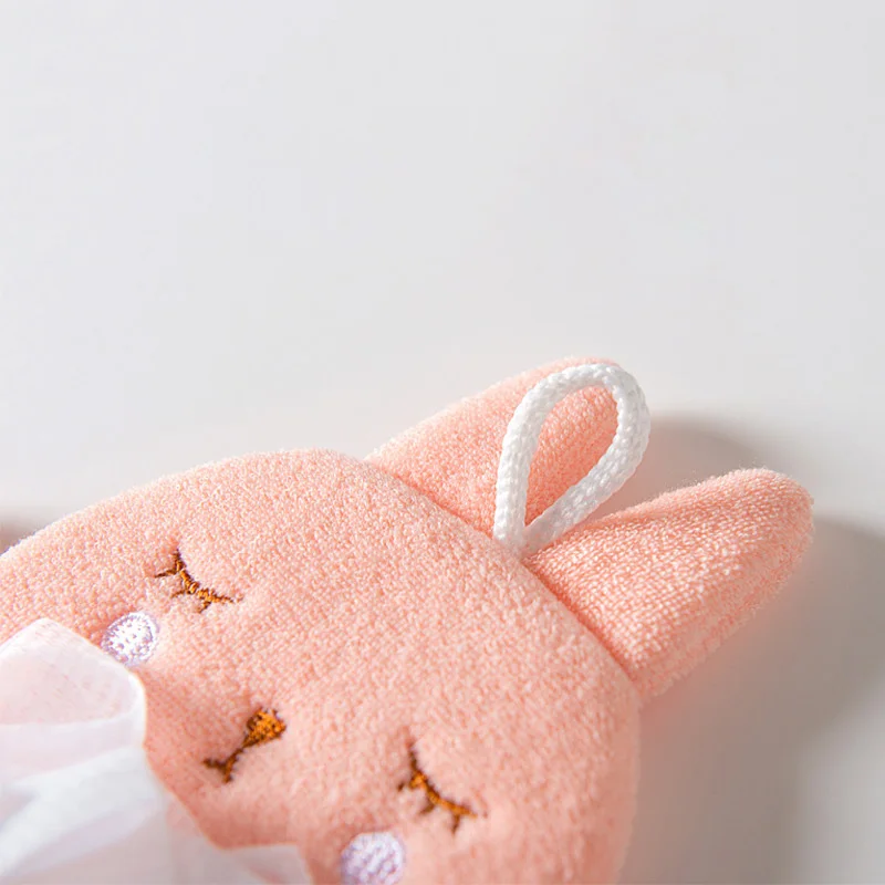 الكرتون منشفة استحمام قفاز حمام زهرة 2 في 1 لينة ثنائي الغرض تنظيف الطين قفازات الاستحمام للأطفال