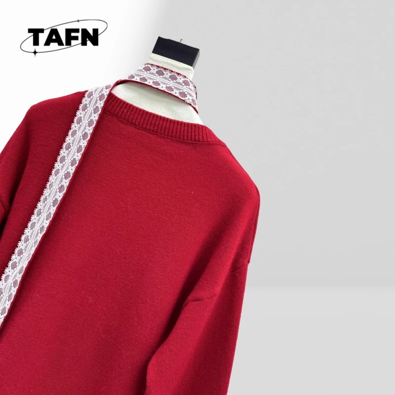 25 Sweater Wanita Perjamuan Hangat Kasmir Kualitas Tinggi Gaya Populer Mode Kerah V 100% Wol Asli A25226