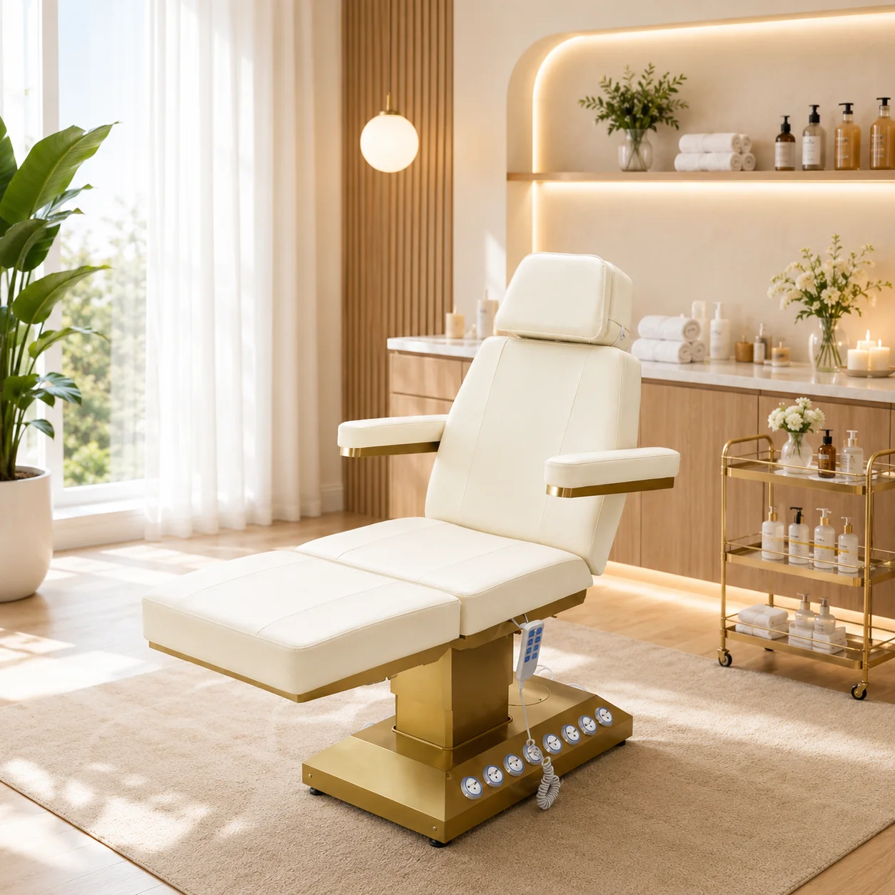 Wellness Resort Spa - Luxury Electric Spa Bed with Golden