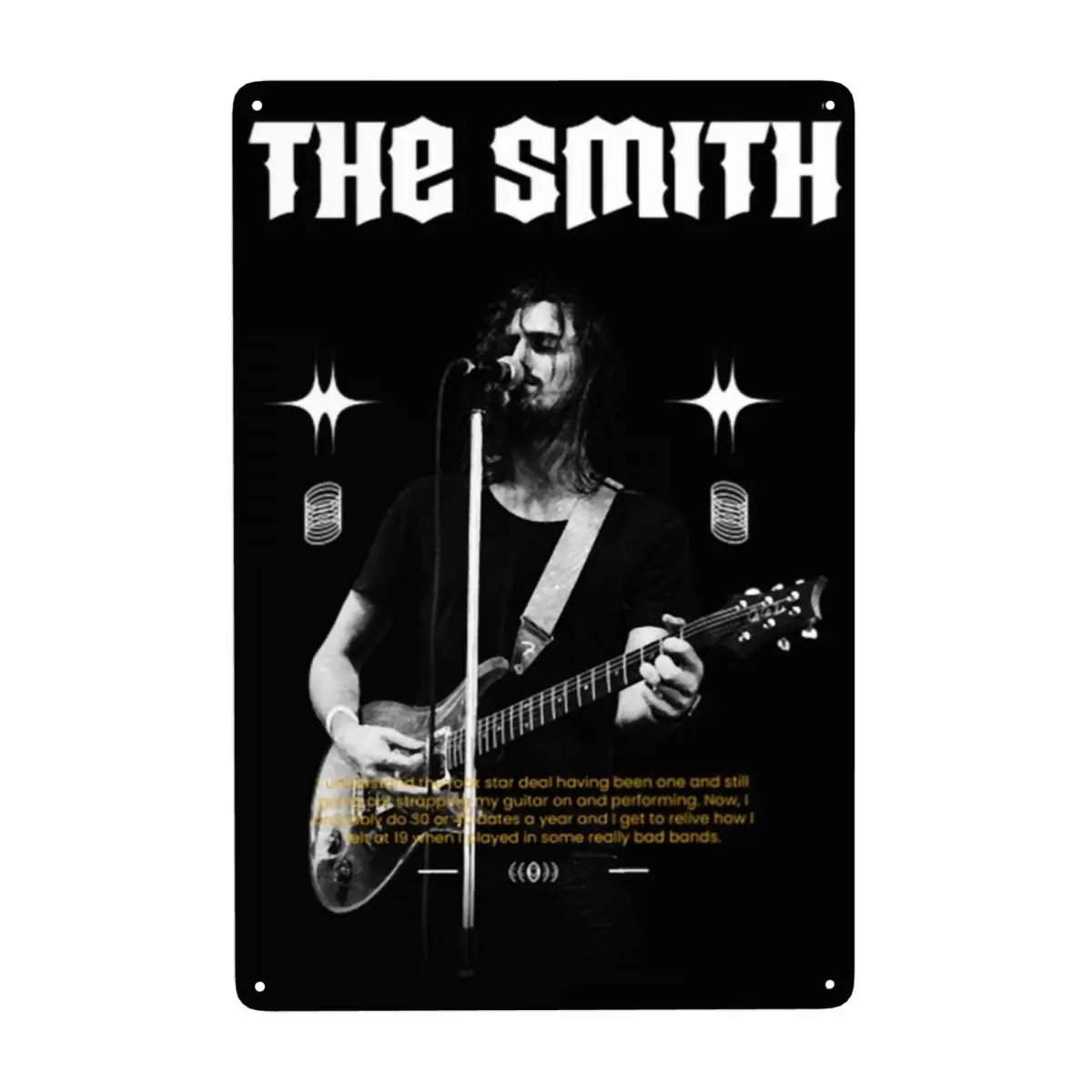 Retro Alternative Rock Band Smiths Metal Tin Sign Rectangle Custom Signs Plaques Pub Cafe Yard Wall Decor Art