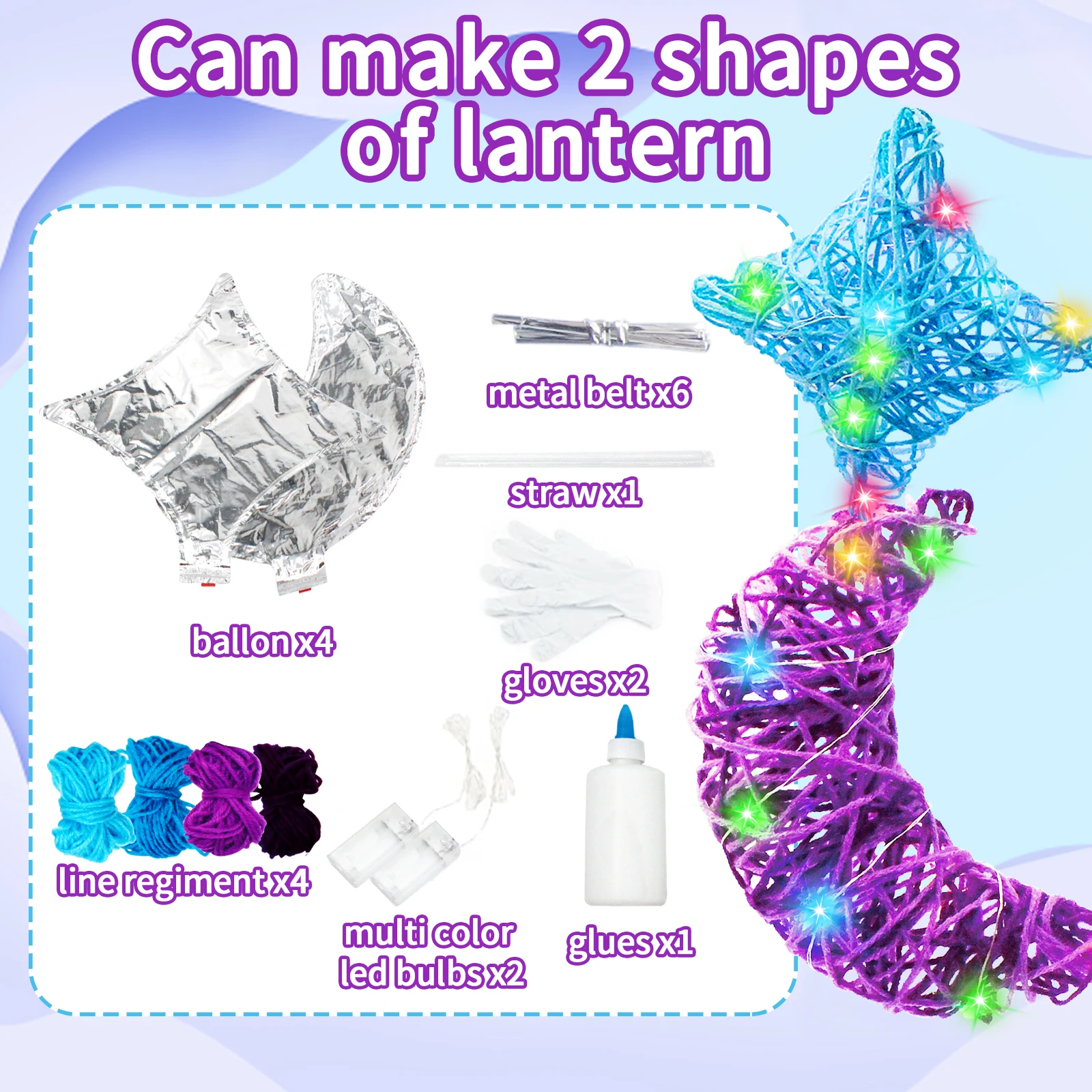 3D String Light Art Latern and Crafts Light Nail Kit Light DIY Crafting Decorations Supplies Kit Sets for Kids Children Girl Adu