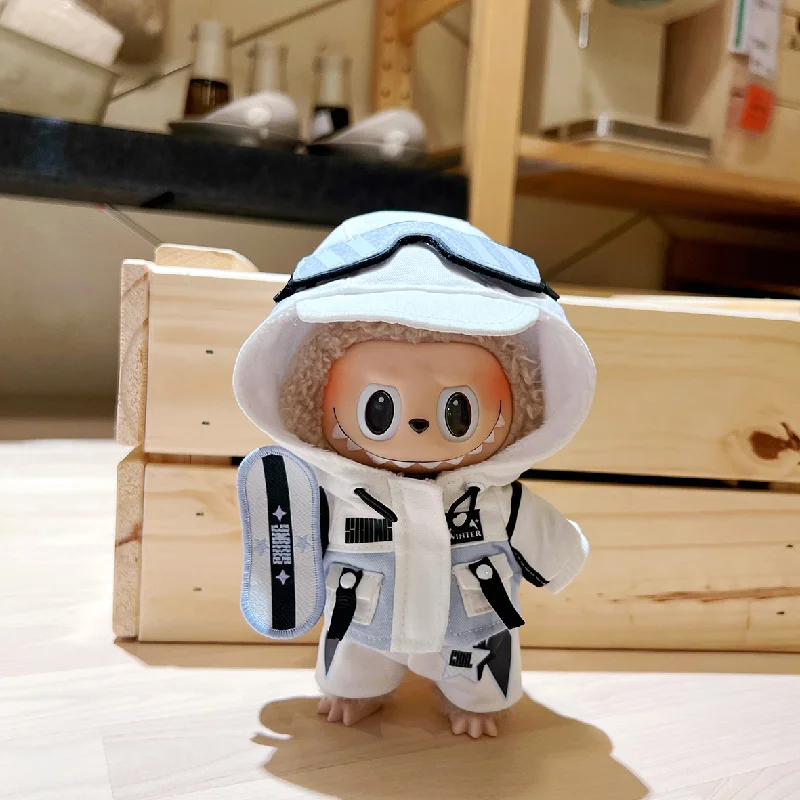 

For Clothing 17cm Labubu Clothes Heartbeat Macaron Vinyl Labubu Doll Clothes For Changing Or Changing Other Cotton Dolls Clothes
