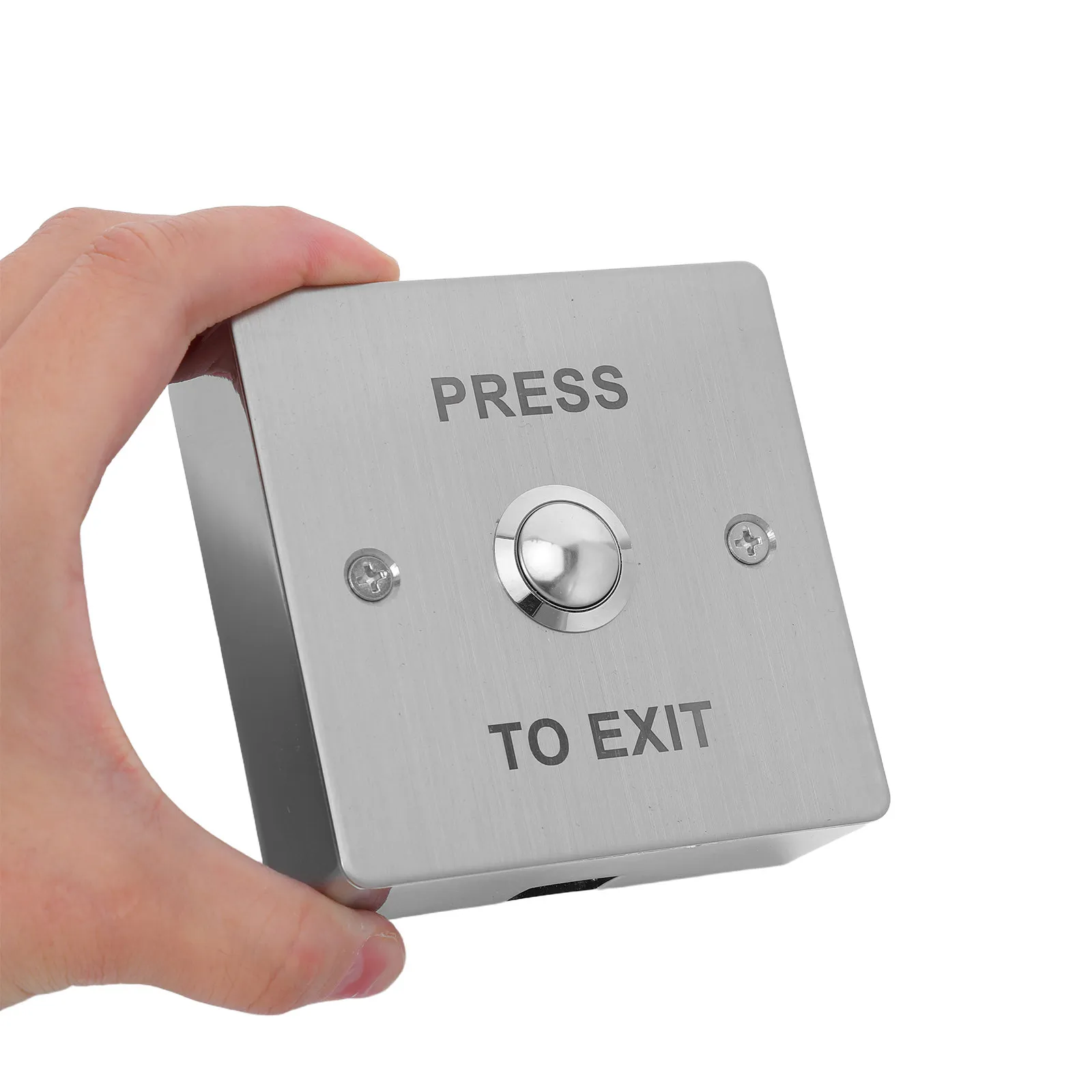 

Stainless Steel Push to Exit Button Door Access Control Exit Switch Electric Release Panel for Office Security Entry Automatic