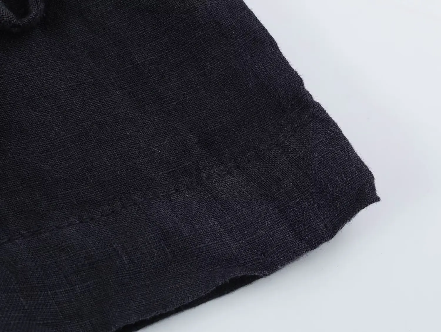 BSAY 2026 Herbst Neue Elegante Einfarbige Chinesische Bluse mit Stehkragen, Froschknöpfen, Seitlicher Schnürung, Langen Ärmeln, Locker Sitzendes Freizeithemd für Damen – Detail 12
