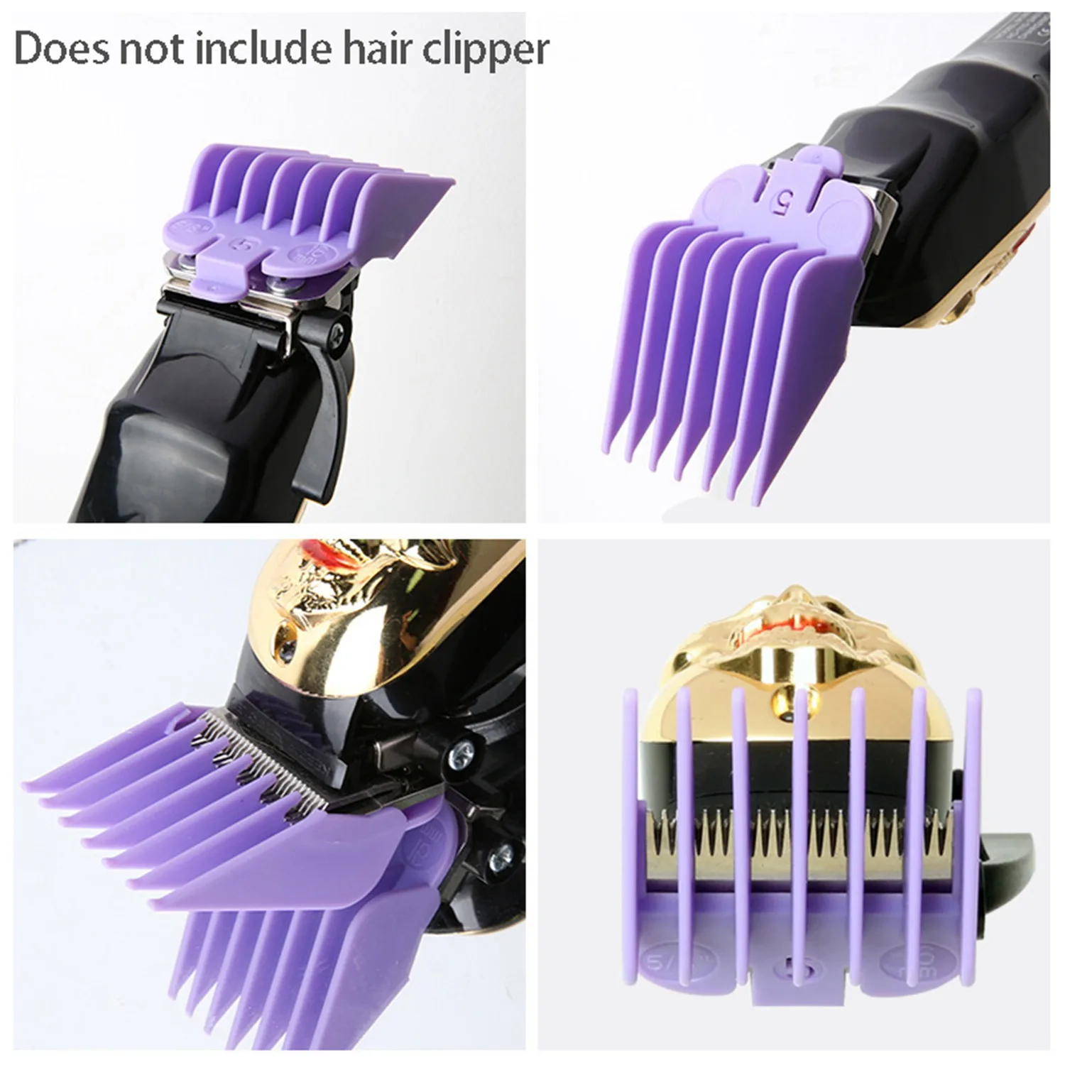 Professional Hair Clipper Replacement Sheath 8 Colors&Size Limit Comb Accessory Guide Comb, Suitable for Wahl Trimmers