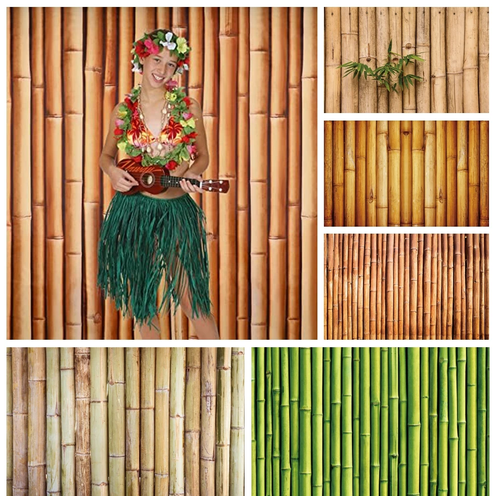 

Bamboo Wooden Board Background Rustic Old Brown Wood Texture Fence Baby Shower Kid Adult Birthday Christmas Party Photo Backdrop