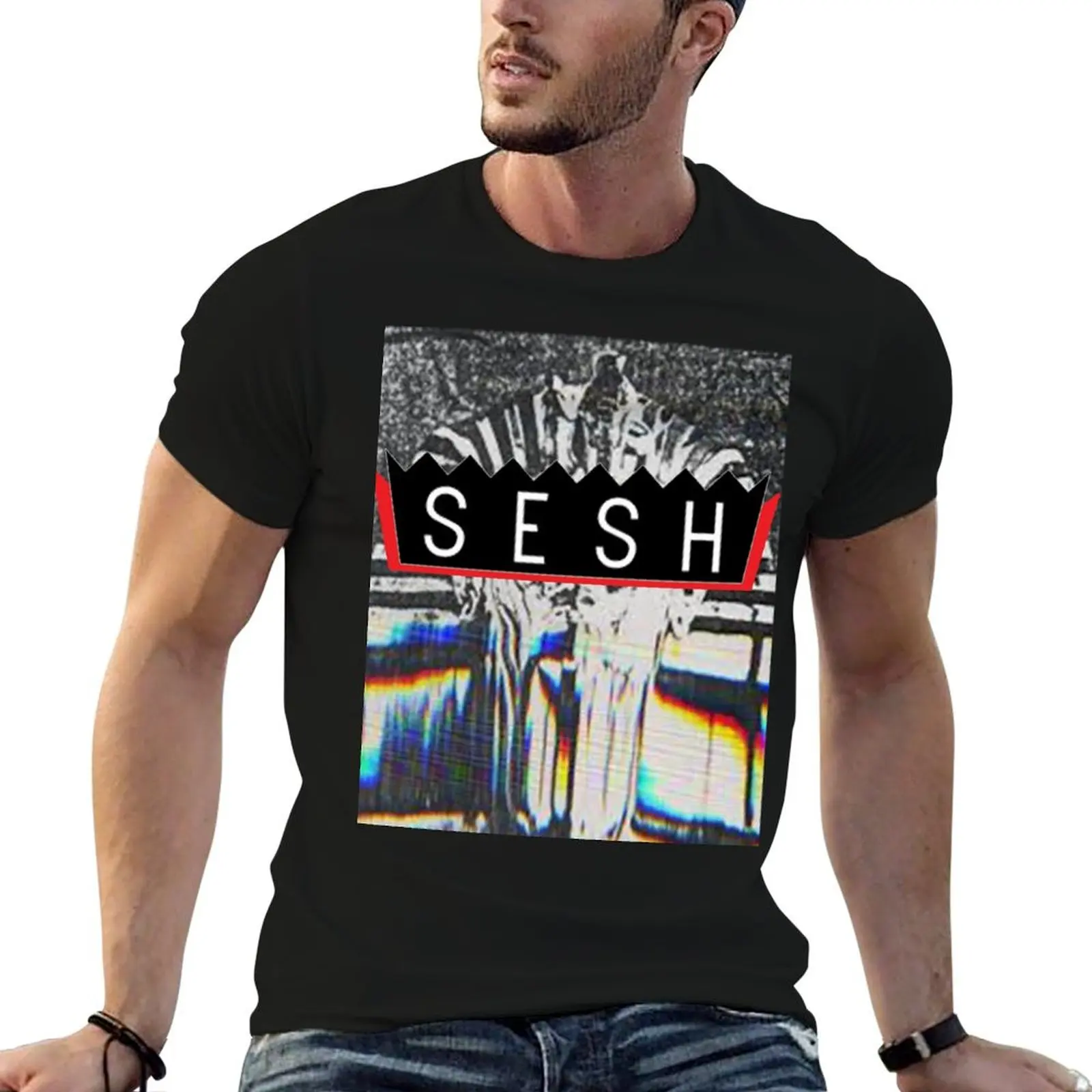 

SESH with t BONES anime shirts SESH for t prints T-Shirt man shirts HOLLOW SESHOFFICAL