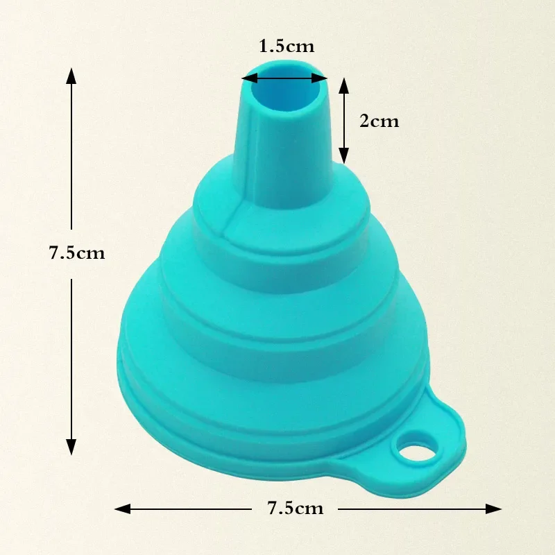 Foldable Funnel Silicone Collapsible Portable Funnels for Fuel Hopper Beer Oil Kitchen Accessories Tools Free Shipping Items