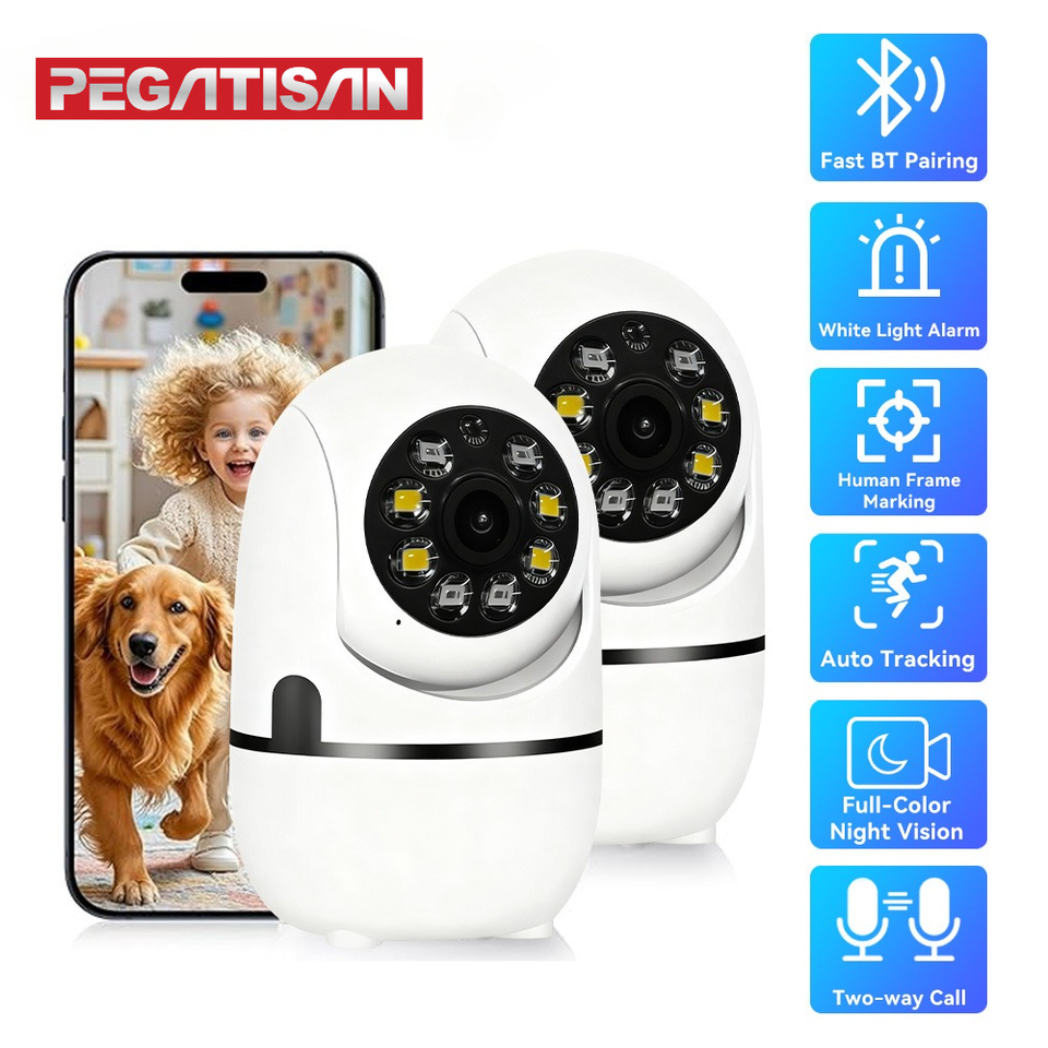  2.4G Wifi Baby Monitor 8MP IP Indoor Security Camera Wifi Full Color Night Vision 5.0X Zoom Home Wireless Track Alarm O-Kam pro 