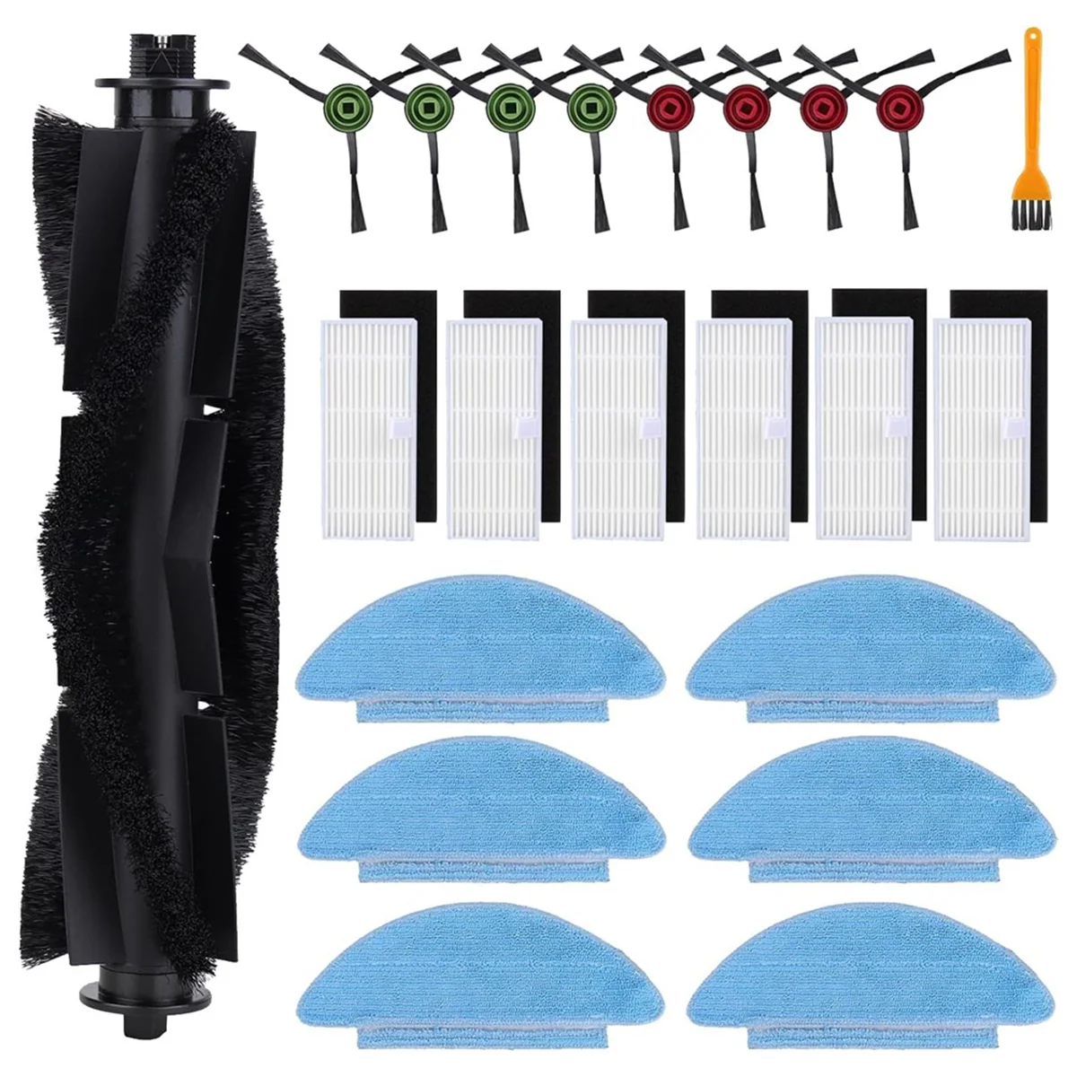 A01M For Tikom L9000, Lubluelu SL60D, Laresar L6 Nex Robotic Vacuum Cleaner Main Side Brush Hepa Filter Mop Cloth Spare Parts