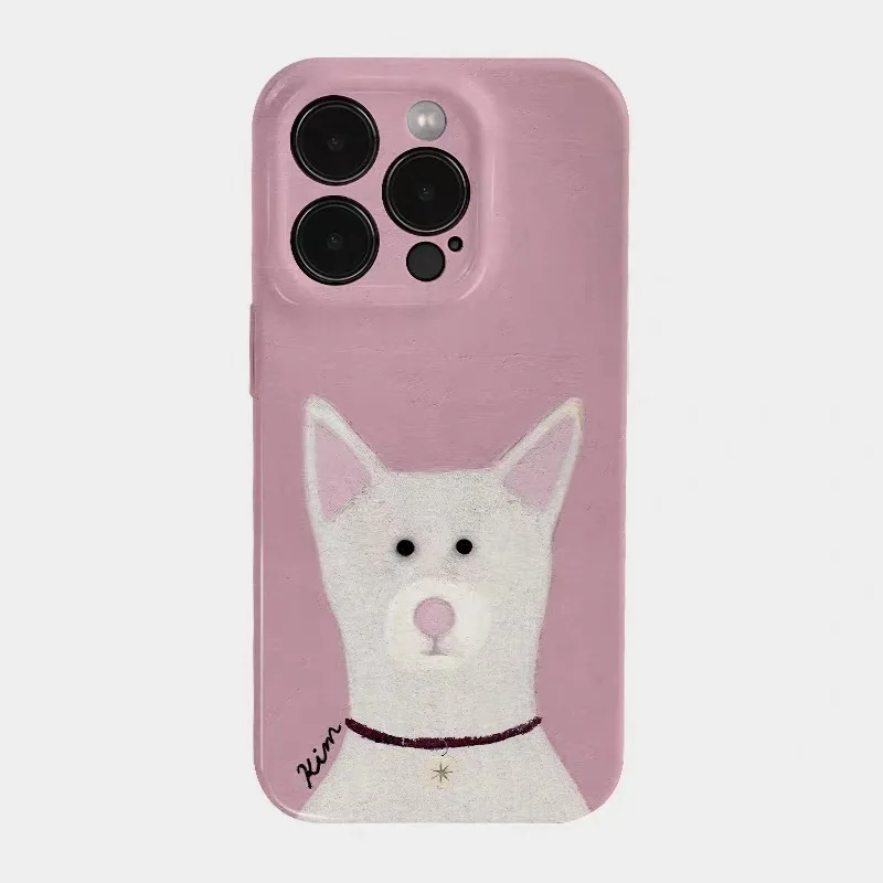

Powdered Milk Coffee Puppy Phone Case for IPHONE 17 Air 16E 15 PROMAX 14 Plus 13 12 MINI 11 PRO 16Plus XR XS Acrylic Phone Cover