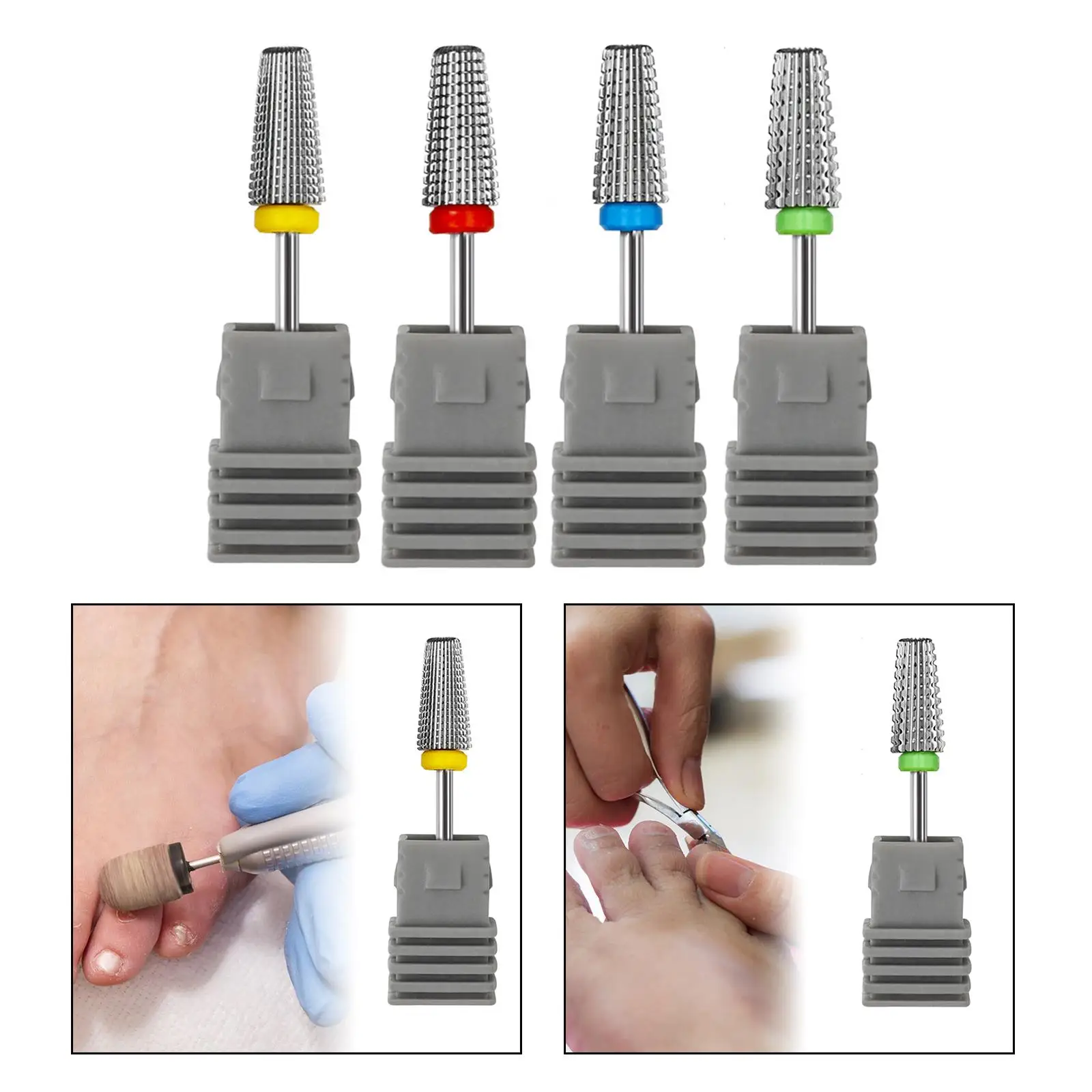 مثقاب الخشب مانيكير باديكير أداة لصالون أظافر جل الأكريليك المنزل استخدام ملحق قوي مسمار أداة فنية لقمة إزالة الجلد الميت