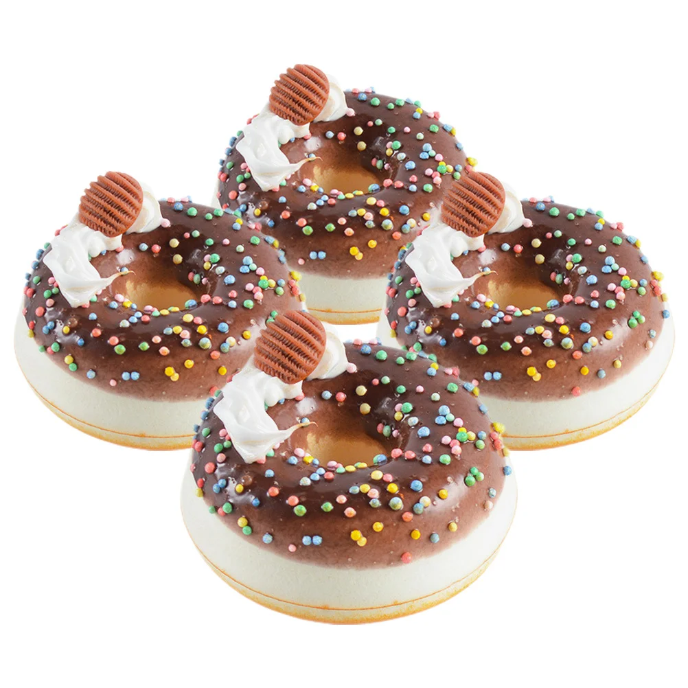 4 قطعة الكعك محاكاة نابض بالحياة الكعك وهمية الاصطناعي الحلوى الأطعمة حفلة الجدول الديكورات ديكور مطبخ المنزل الكعك نماذج