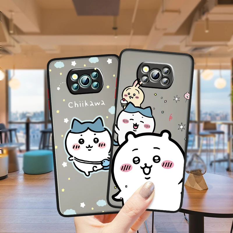 C-Chiikawas U-Usagis Cute Frosted Translucent For Xiaomi Mi Poco X5 X4 X3 M6 M5S M5 M4 M3 F5 F4 F3 F6 Pro 5G Funda Phone Case