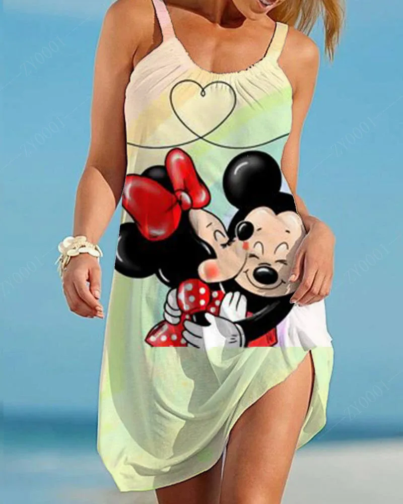 

Disney Dresses 2025 Year Fashion Woman Blouses Bohemian Dress For Women Dreeses Evening Gown Elegant Clothes Playa Mickey