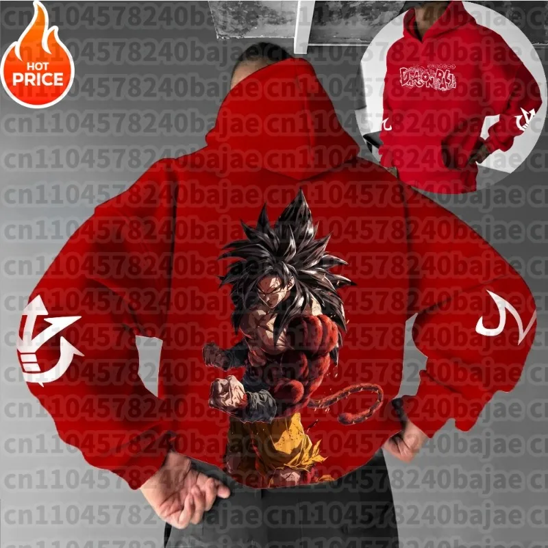 

Super Saiyan Dragon Ball Anime Men 2026 Cotton Hoodie Harajuku Street Trend Retro Oversized Women Loose Long Sleeve Top Unisex