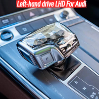 Left-hand drive LHD Crystal Gear Shift Knob Cover for Audi Q7 4M A6 C8 Q8 SQ5 A5 F5 A4 B9 S4 RS5 RS6 A7 4K SQ8 Gear Lever Handle