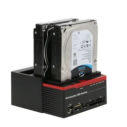 SATA IDE HDD USB 3.0 Docking Station For 2.5 3.5 Inch Adapter SSD Solid State With Card Reader USB Hub Hdd External Hard Drive