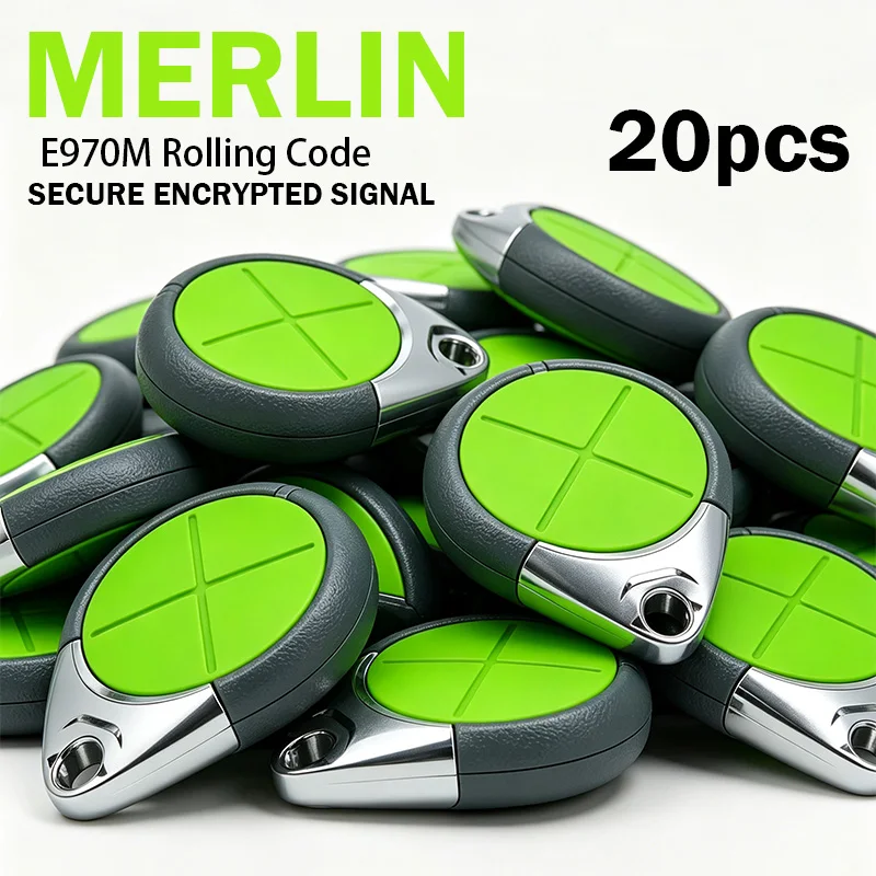 Merlin E970M Merlin+ Security+ 2.0 4Buttons Garage Door Remote Control 434.54MHz Rolling Code Garage Gate controller Opener