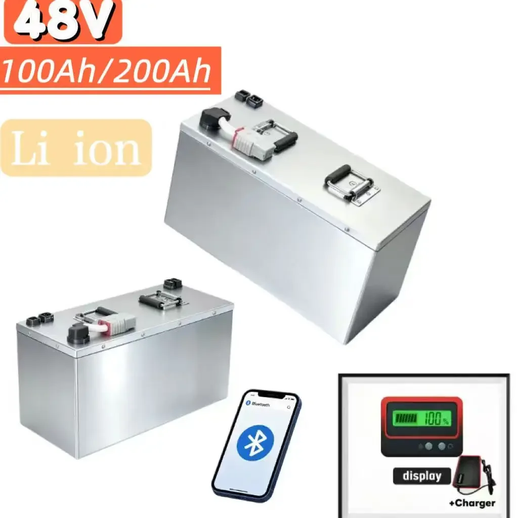 48V 100Ah/200Ah Rechargeable Li-ion Battery, Widely Used in Solar Power System, Forklifts, UPS Power, Telecom Facilities, Off-Gr