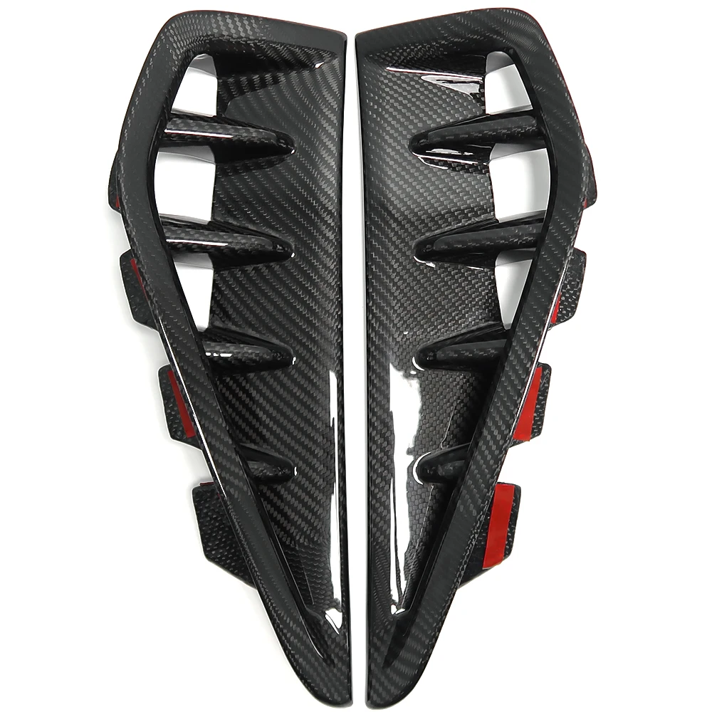 For Dodge Ram TRX Off-Road SRT 1500 2500 2019+ Side Air Vent Cover Car Side Fender Vent Trim Frame Carbon Fiber Car Accessories