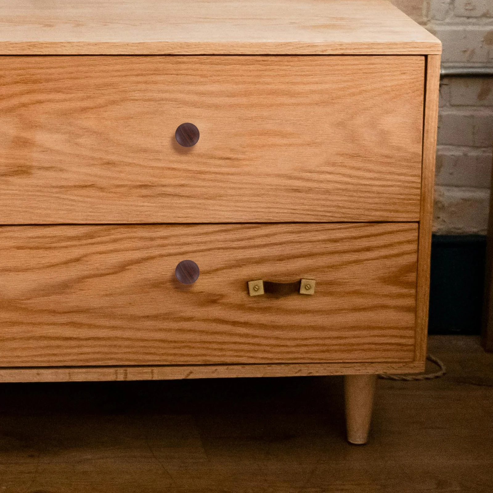 

10 шт., ручки для ящиков из массива орехового дерева, удобная ручка для кухонного комода, мебельная ручка из орехового дерева