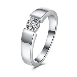 925 Sterling Silver Shining crystal Rings For Women size 7/8/9 Luxury Fashion Party Wedding Accessories Jewelry Christmas Gifts
