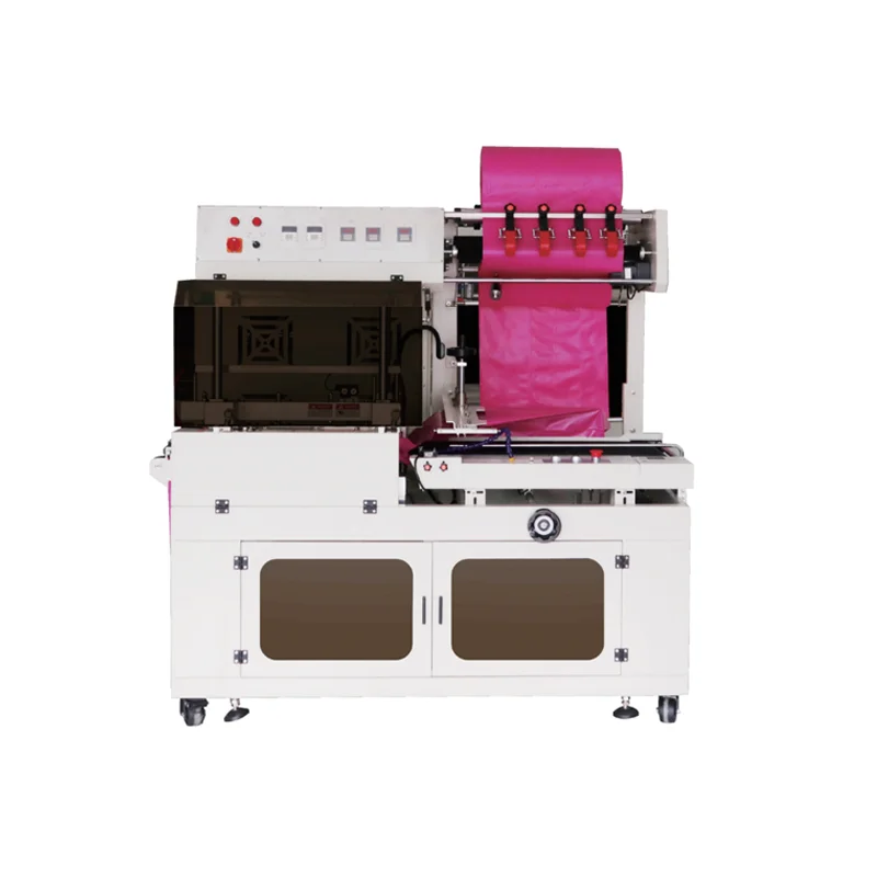 Semi Automatic High Speed Film Manual L Cutting 2 in 1 Shrink Wrapping Bottle Machinery FM-5540 for Juice