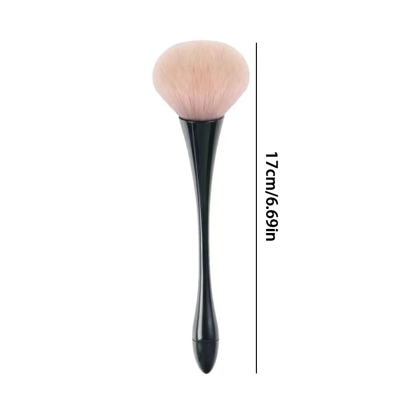 Ensemble de pinceaux à poudre pour le maquillage, brosse à poussière pour les ongles, outil de beauté, cheveux doux, ne mange pas