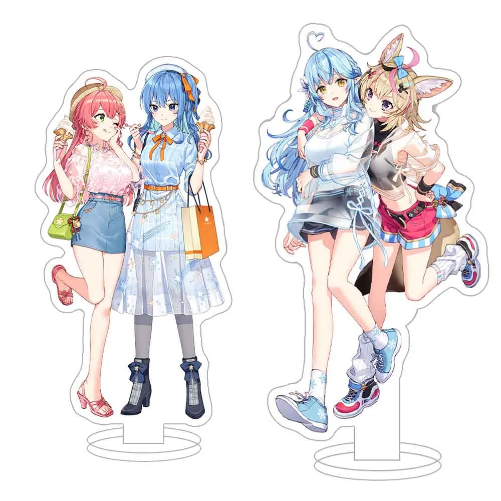 

Lucky Seven Store Hololive Hakui Koyori Shishiro Botan Yukihana Lamy double game character big acrylic stand desktop ornament