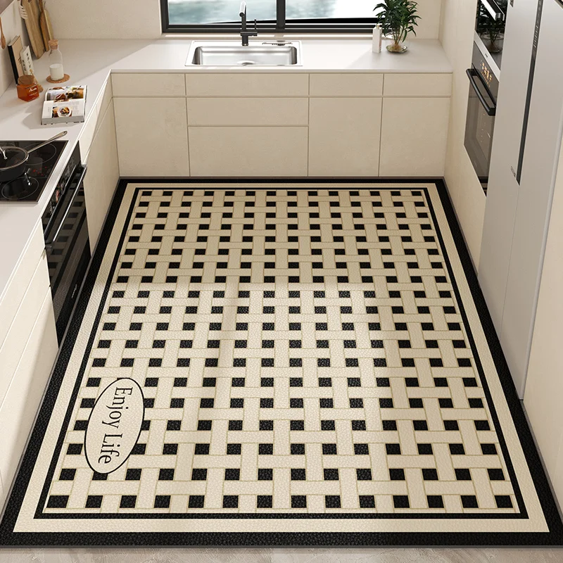 Keuken Vloermat Oliebestendig, Vlek-Proof Huis Pvc Waterdicht Tapijt Gemakkelijk Schoon Te Maken Badkamer Balkon Antislip Tapijt Ковер Tapis 러