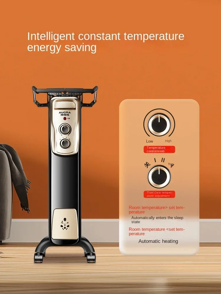 سخان كهربائي مليء بالزيت Avalma v ، مبرد صامت ، توفير الطاقة للمنزل ، تدفئة منزلية كاملة