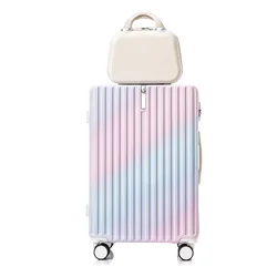 Gradient Colour 28 Inch Suitcase Large Size Rolling Luggage 20 inch Fashion Carry-on Suitcase Zipper PC Trolley Case