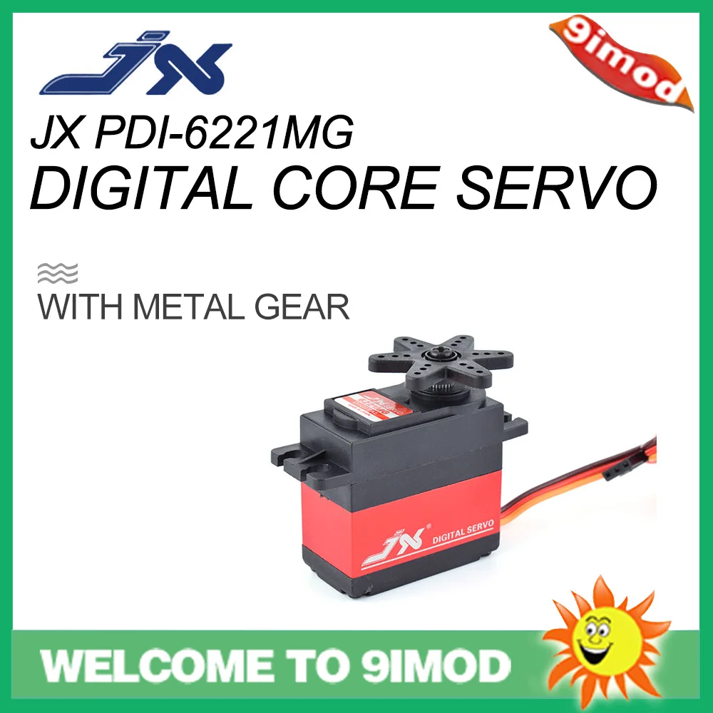 JX Digital Servo PDI-6221MG 4,8-6,0V 20KG 120 °   Metallgetriebe-Servo mit großem Drehmoment für RC-Auto, Hubschrauber, RC-Modellzubehör