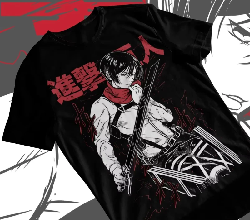 

Атака Титанов Shingeki No Kyojin Аниме Футболка AOT Футболка Мягкая футболка Графические футболки Женская одежда Футболки с графикой Y2K Top