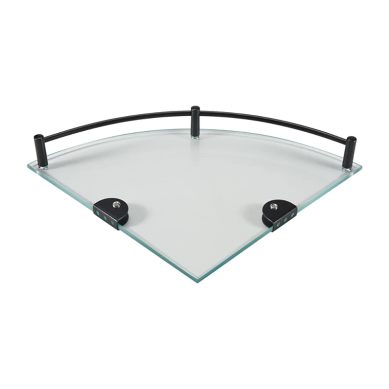 Bathroom Shelves, Bathroom Glass Corner Shelf Wall Mounted ,Tempered Glass Shelf For Storing Shower Gel/Soap