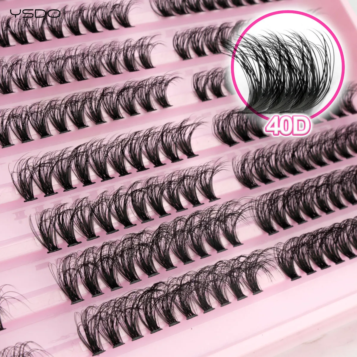 YSDO 200/300 Bundles Eyelash Extension Fluffy Volume Mink Lashes Individual Makeup Tools Cilia Thick False Eyelashes Cluster