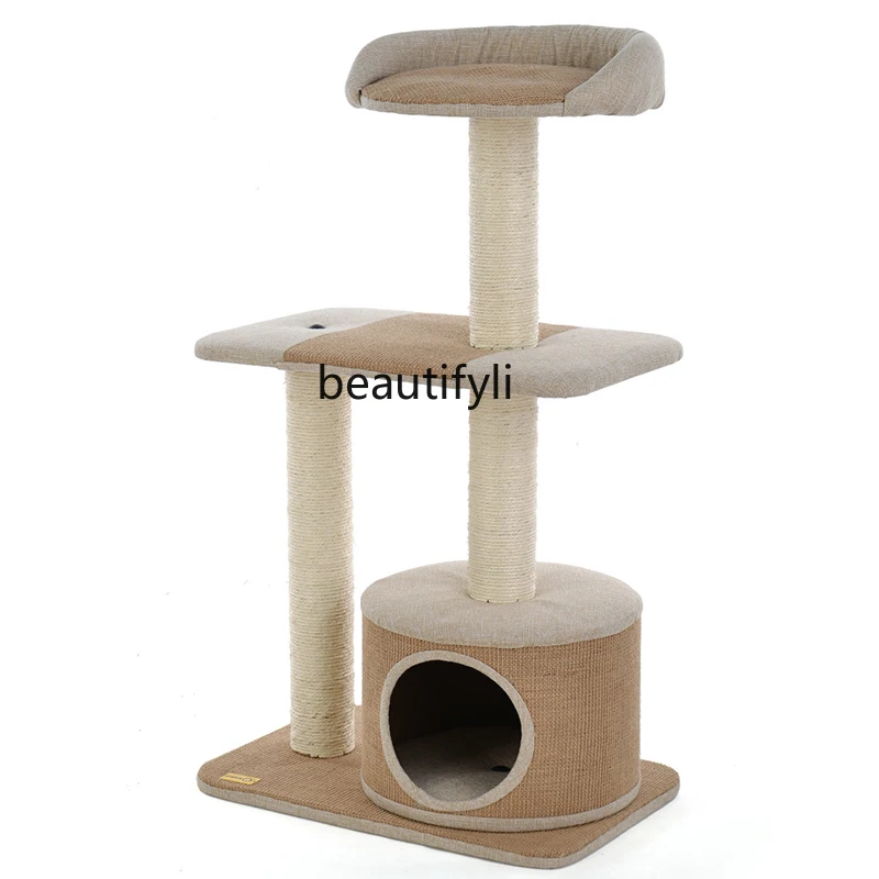 Four Seasons Small and Medium-Sized Cat Climbing Frame Summer Cat Tree Cat Toy Scratch Board Sisal Tube