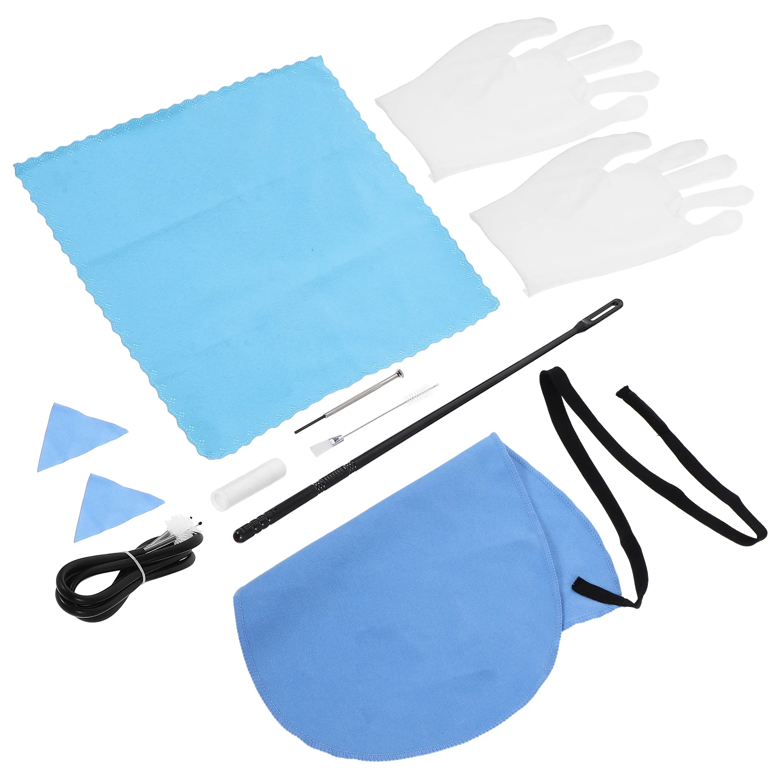 

9pcs Flute Cleaning Kit Superfine Fiber Maintenance Cloth Universal Cleaning Tools for Fingerprints Dust Removal Music