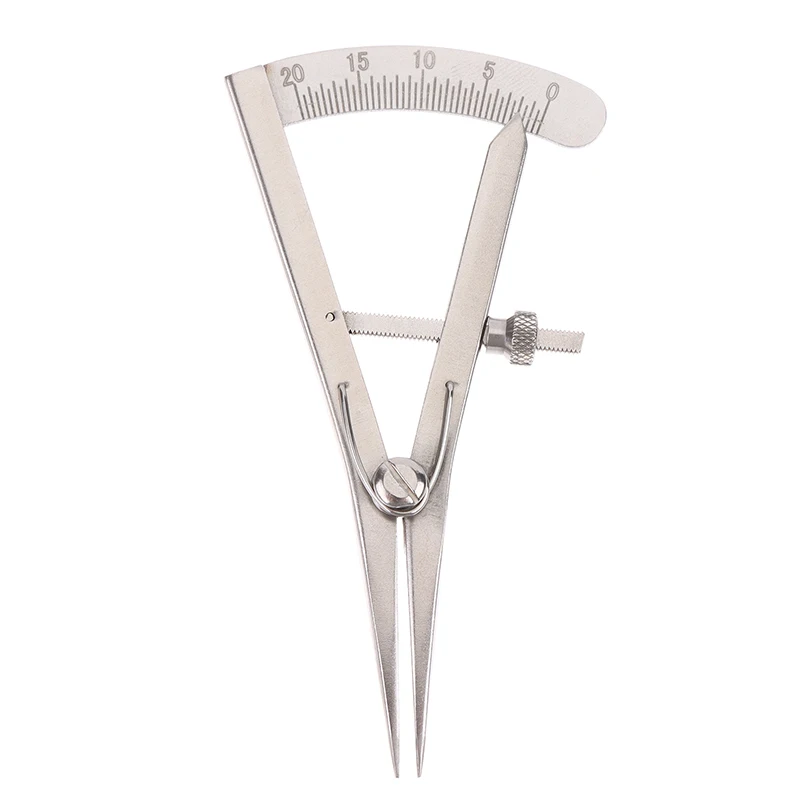 1Pcs Stainless Steel With Scale Mini Spacing Gauge Diy Handmade Leather Metal Caliper Adjustable Edger Instruments