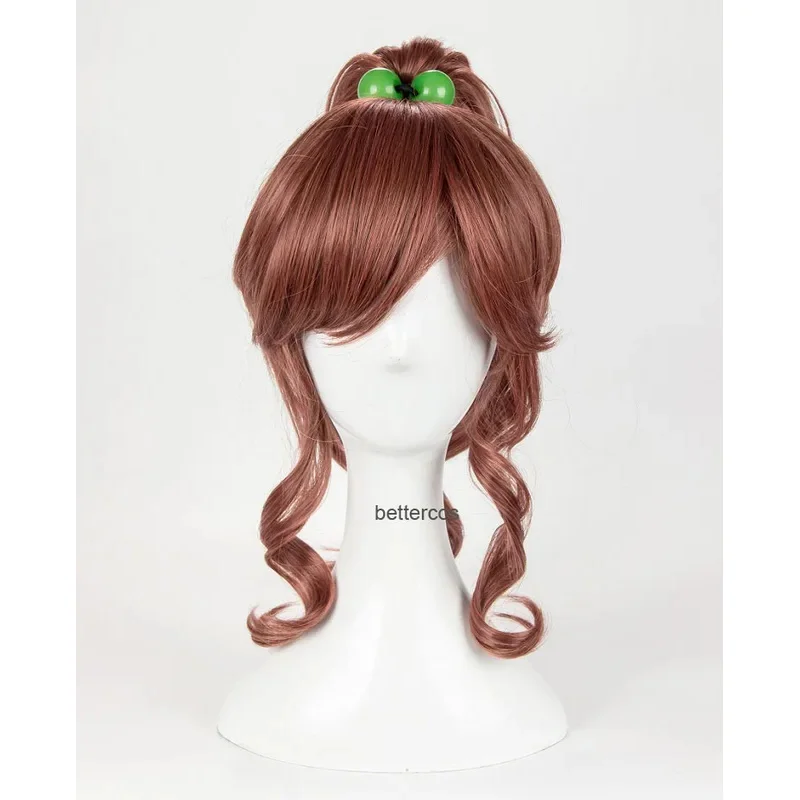 Парики для косплея Sailor Jupiter Kino Makoto, короткие коричневые хвостики, термостойкие синтетические + шапочка для парика + веревка для волос Парики для косплея Sailor Jupiter Kino Makoto, короткие коричневые хвостики, термостойкие синтетические + шапочка для парика + веревка для волос
