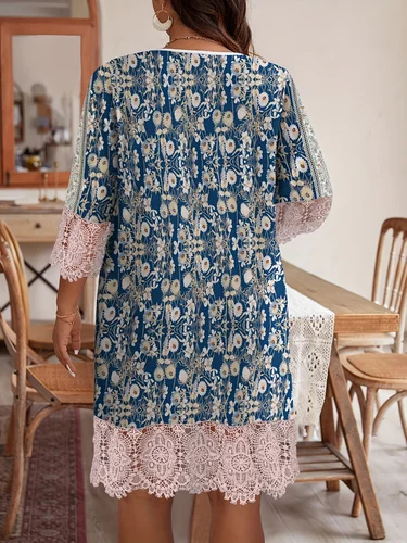 Imagen 2 del producto Vestido elegante de talla grande para mujer, vestido informal holgado, vestido para mujer, nuevo temperamento