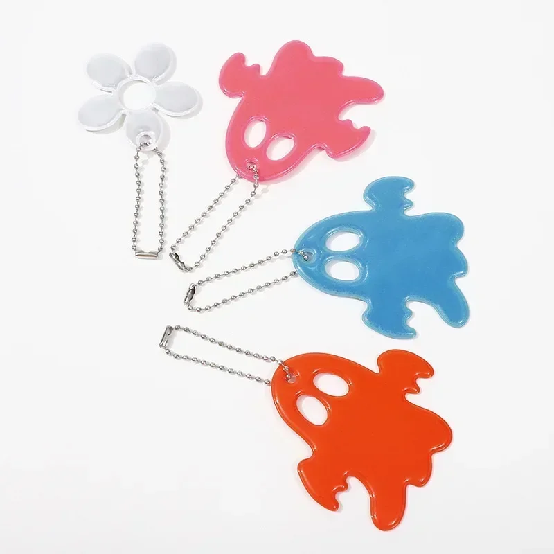 Reflective Keychain Hanger Keyrings para Crianças, Chaveiros para Mulheres, Acessórios de Jóias, Mix Color, Little Star, Coração, Charm Bag, Safety Use, 13 Pcs